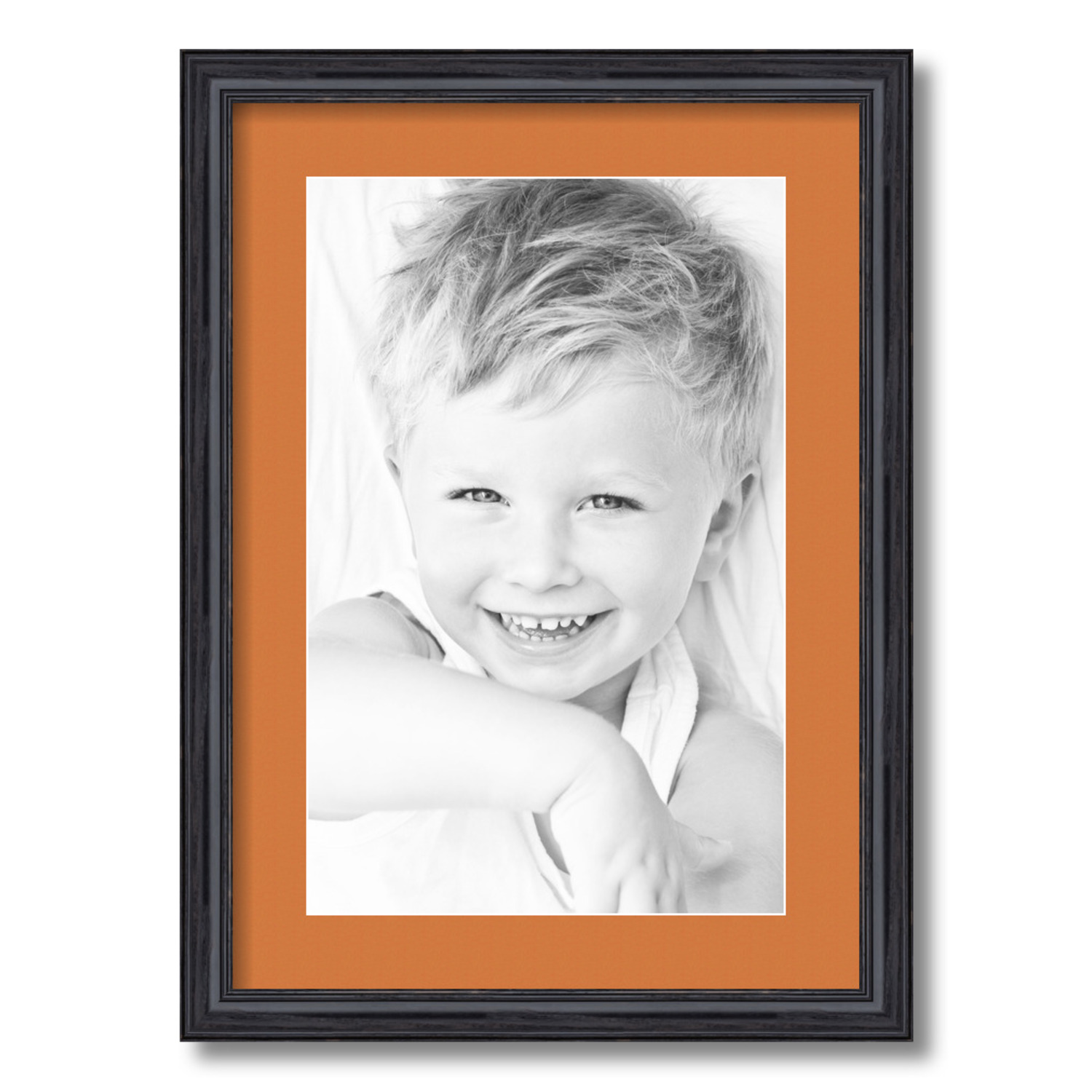 ArtToFrames Matted 15x21 Black Picture Frame with 2" Mat, 11x17 Opening 4083