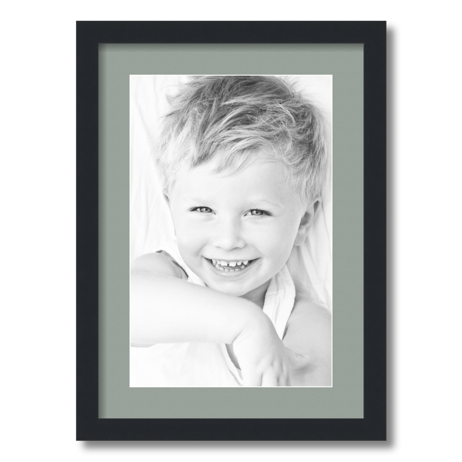 ArtToFrames Matted 15x21 Black Picture Frame with 2" Mat, 11x17 Opening 3926