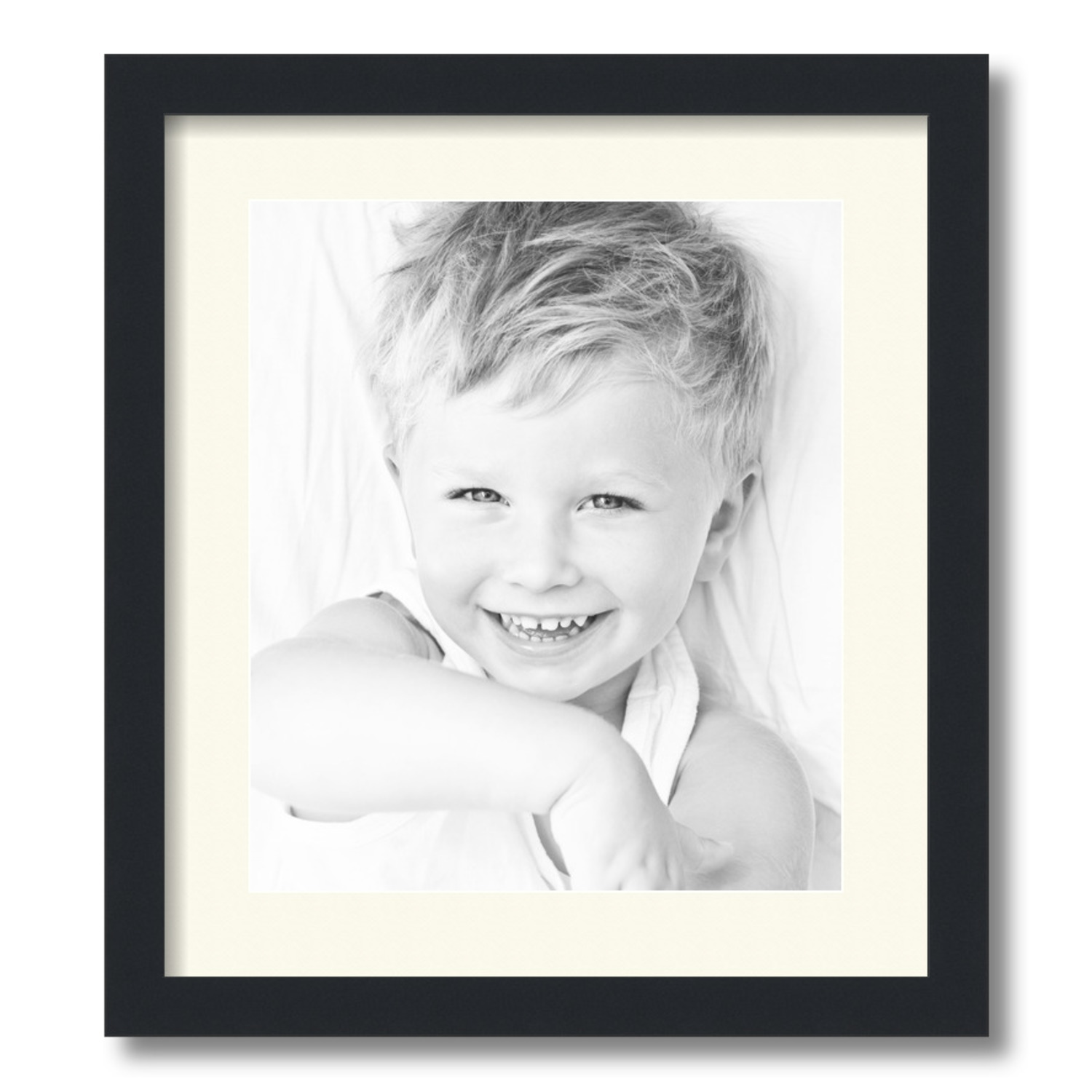 ArtToFrames Matted 16x18 Black Picture Frame with 2" Mat, 12x14 Opening 3926