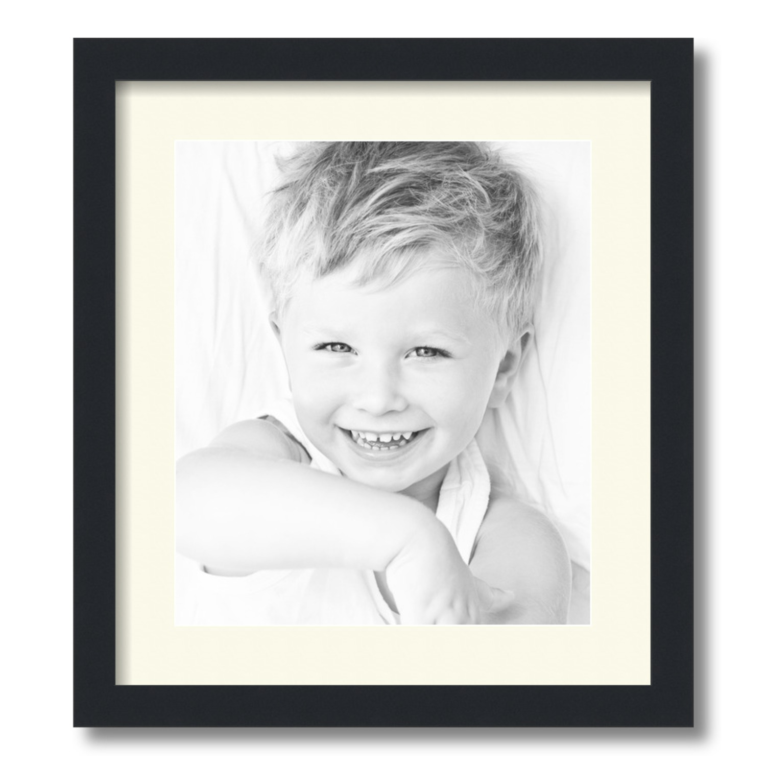 ArtToFrames Matted 16x18 Black Picture Frame with 2" Mat, 12x14 Opening 3926