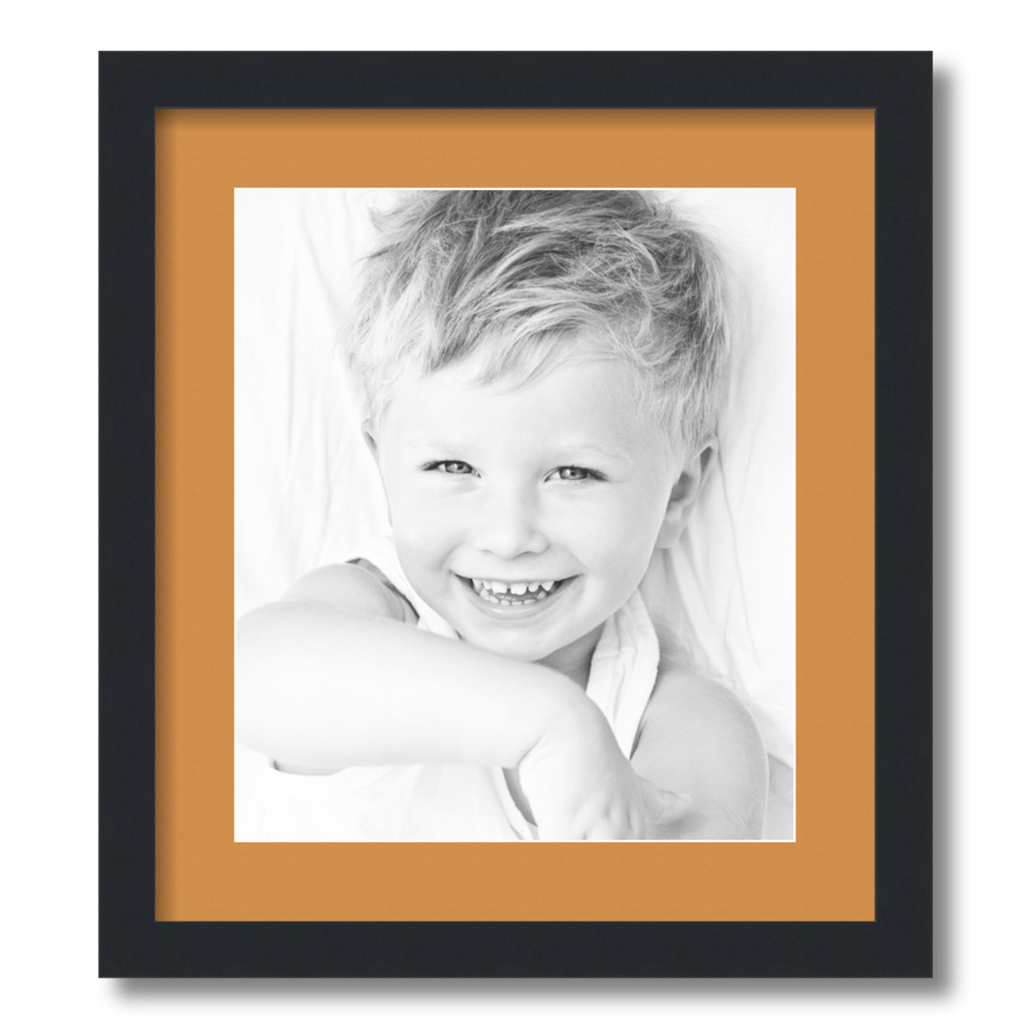 ArtToFrames Matted 16x18 Black Picture Frame with 2" Mat, 12x14 Opening 3926