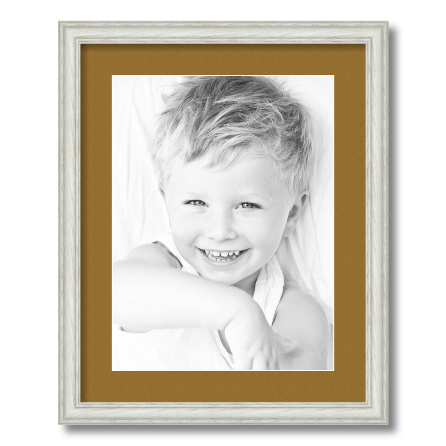 ArtToFrames Matted 16x20 White Picture Frame with 2" Mat, 12x16 Opening 4098