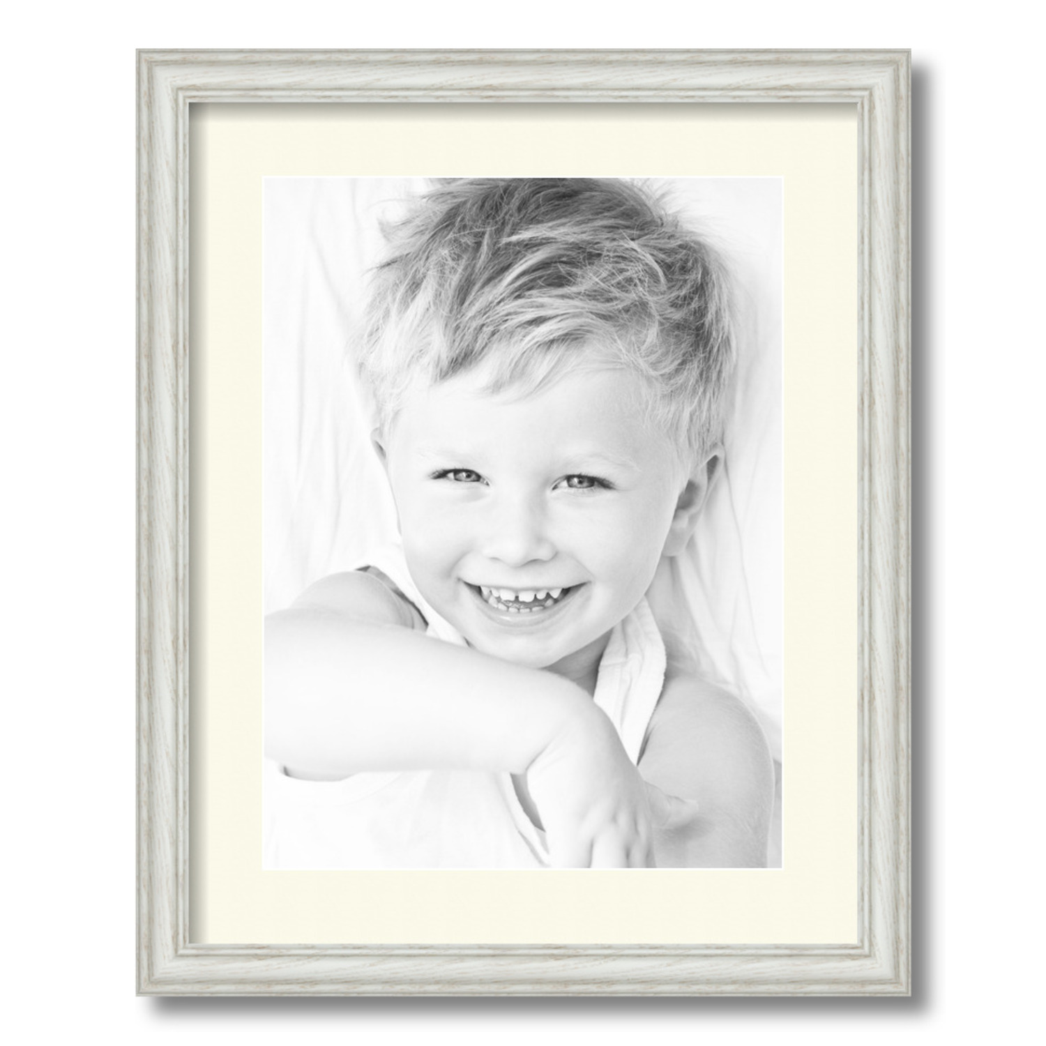 ArtToFrames Matted 16x20 White Picture Frame with 2" Mat, 12x16 Opening 4098