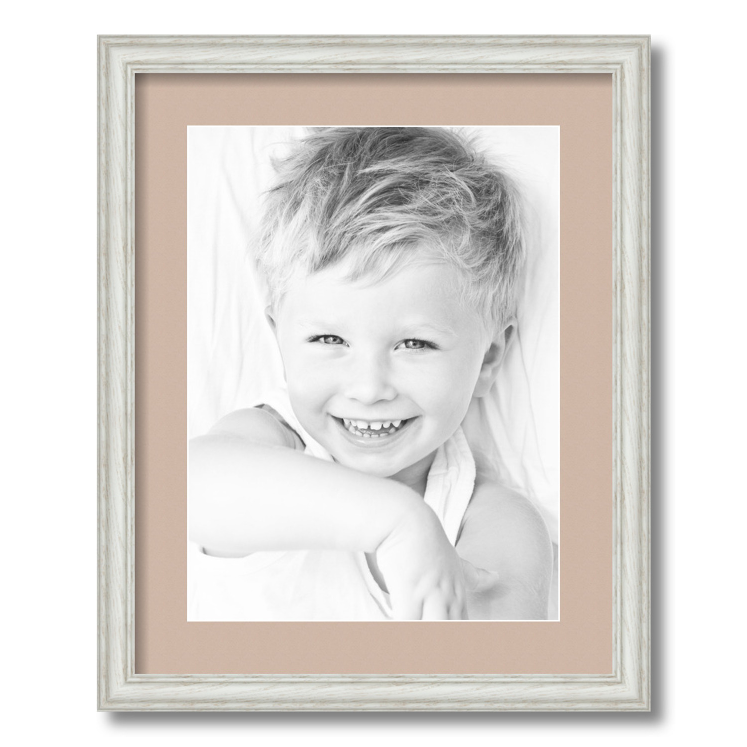 ArtToFrames Matted 16x20 White Picture Frame with 2" Mat, 12x16 Opening 4098