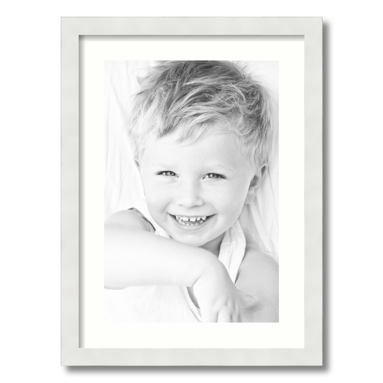 ArtToFrames Matted 16x22 White Picture Frame with 2" Mat, 12x18 Opening 3966