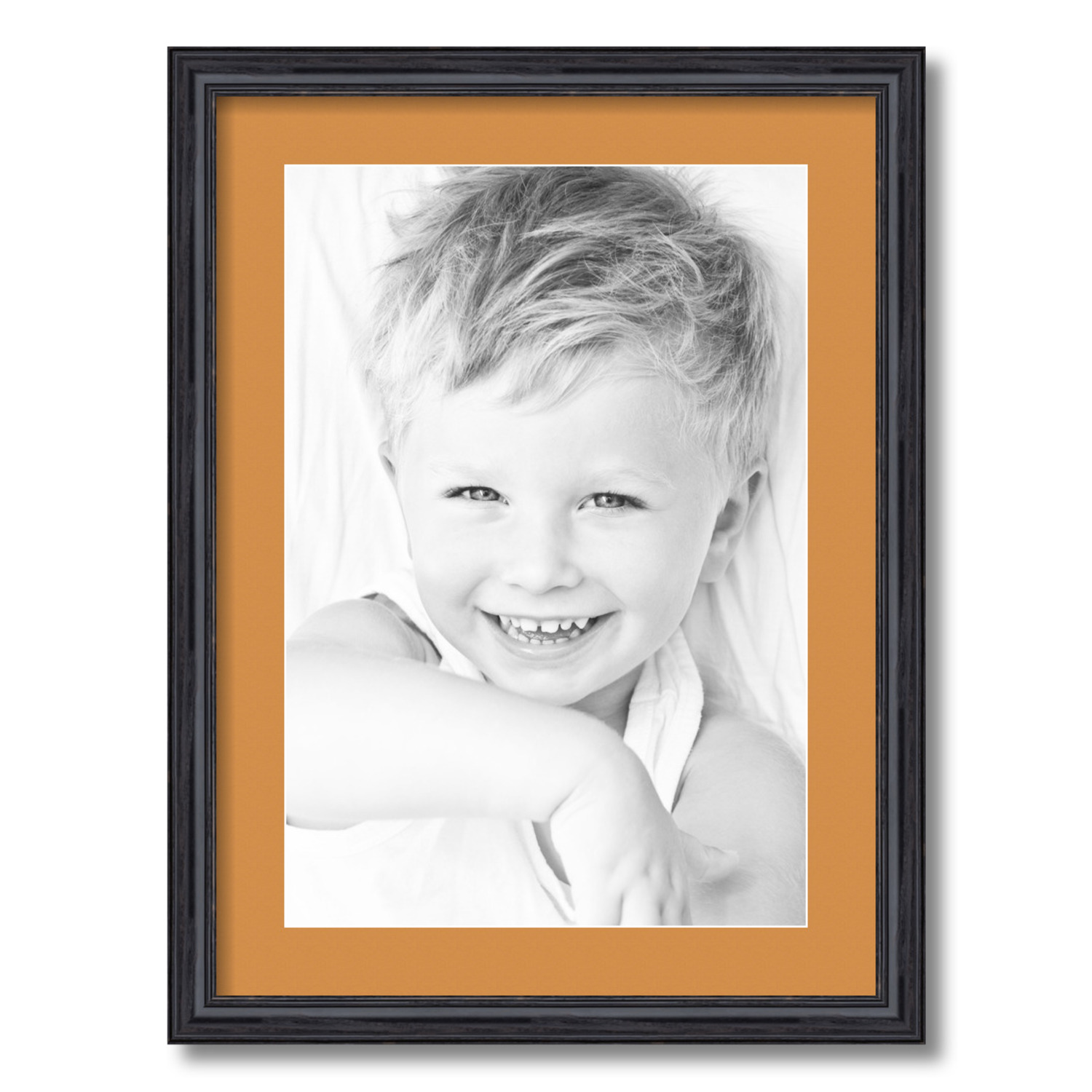 ArtToFrames Matted 17x23 Black Picture Frame with 2" Mat, 13x19 Opening 4083