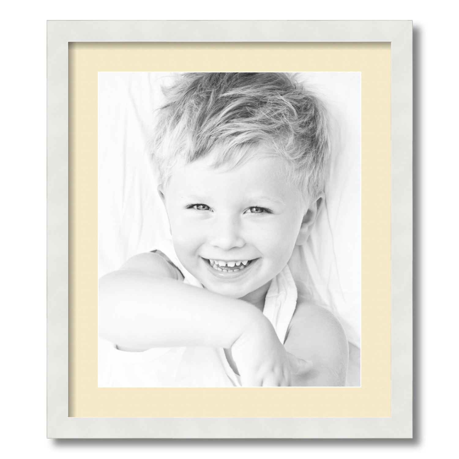 ArtToFrames Matted 19x22 White Picture Frame with 2" Mat, 15x18 Opening 3966