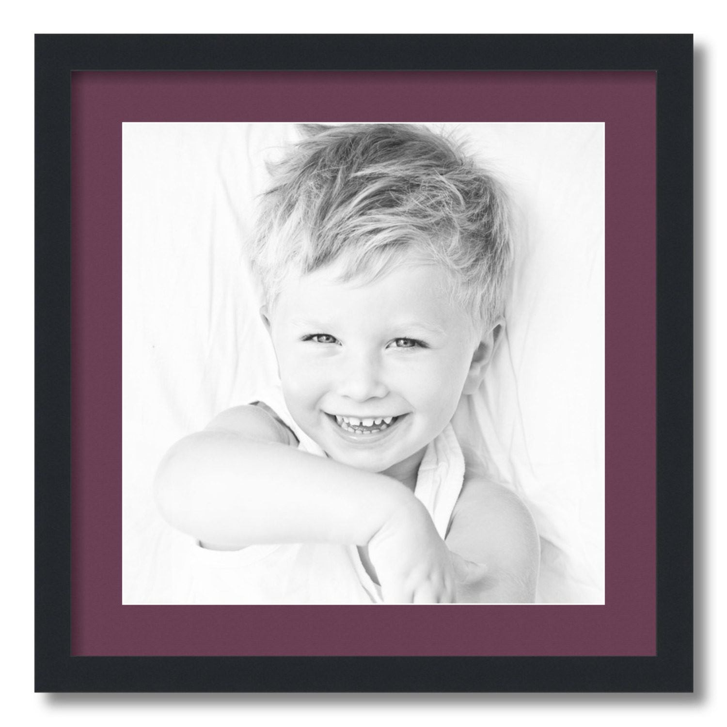 ArtToFrames Matted 20x20 Black Picture Frame with 2" Mat, 16x16 Opening 3926 - Picture 370 of 489