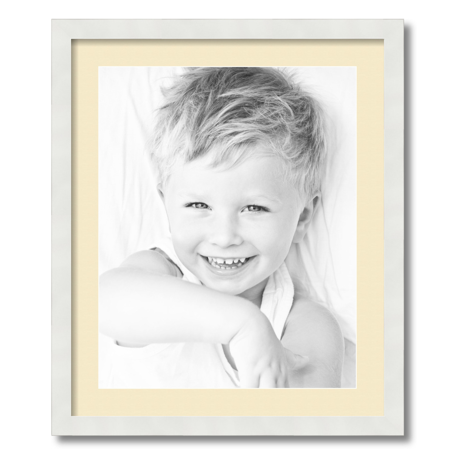 ArtToFrames Matted 20x24 White Picture Frame with 2" Mat, 16x20 Opening 3966