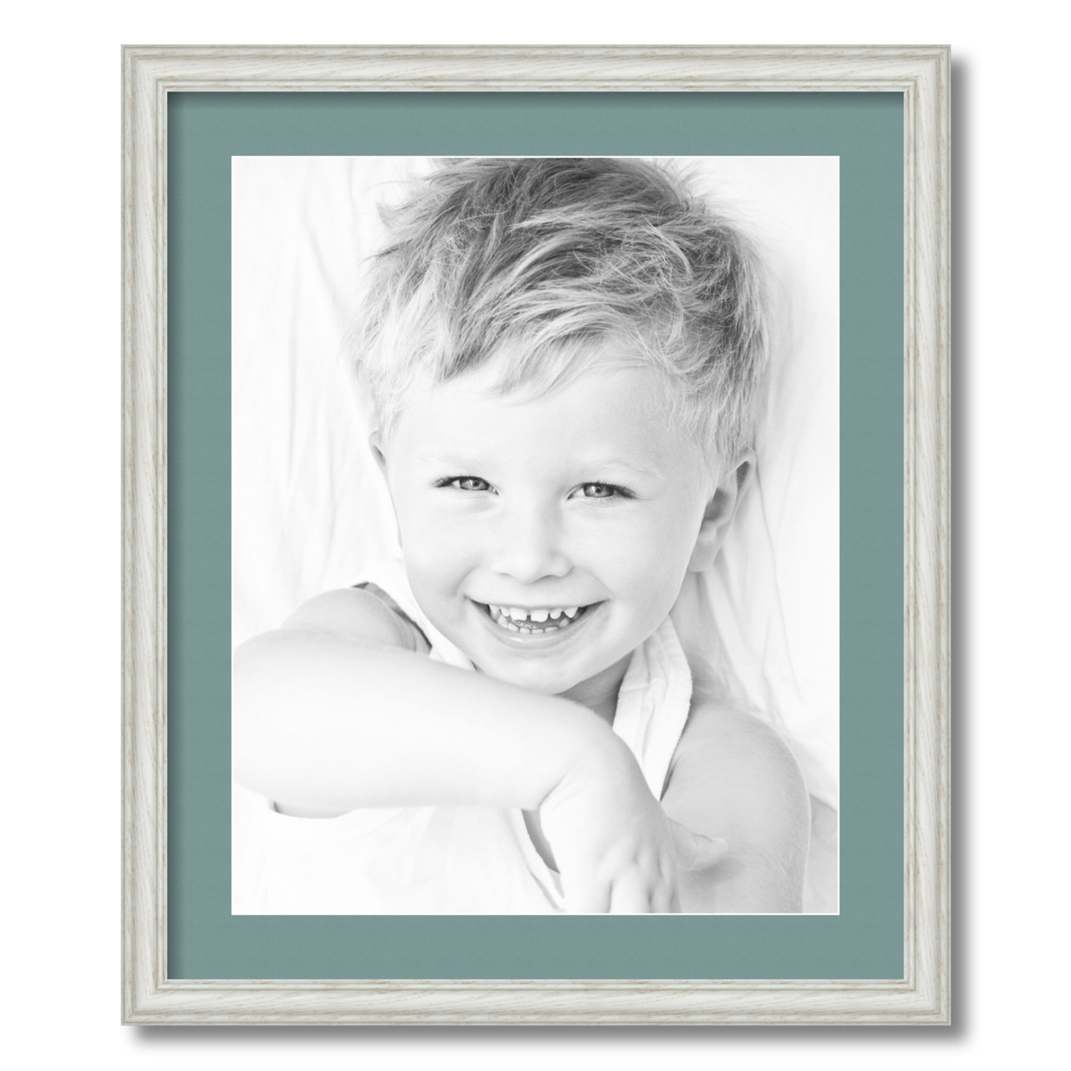 ArtToFrames Matted 20x24 White Picture Frame with 2" Mat, 16x20 Opening 4098