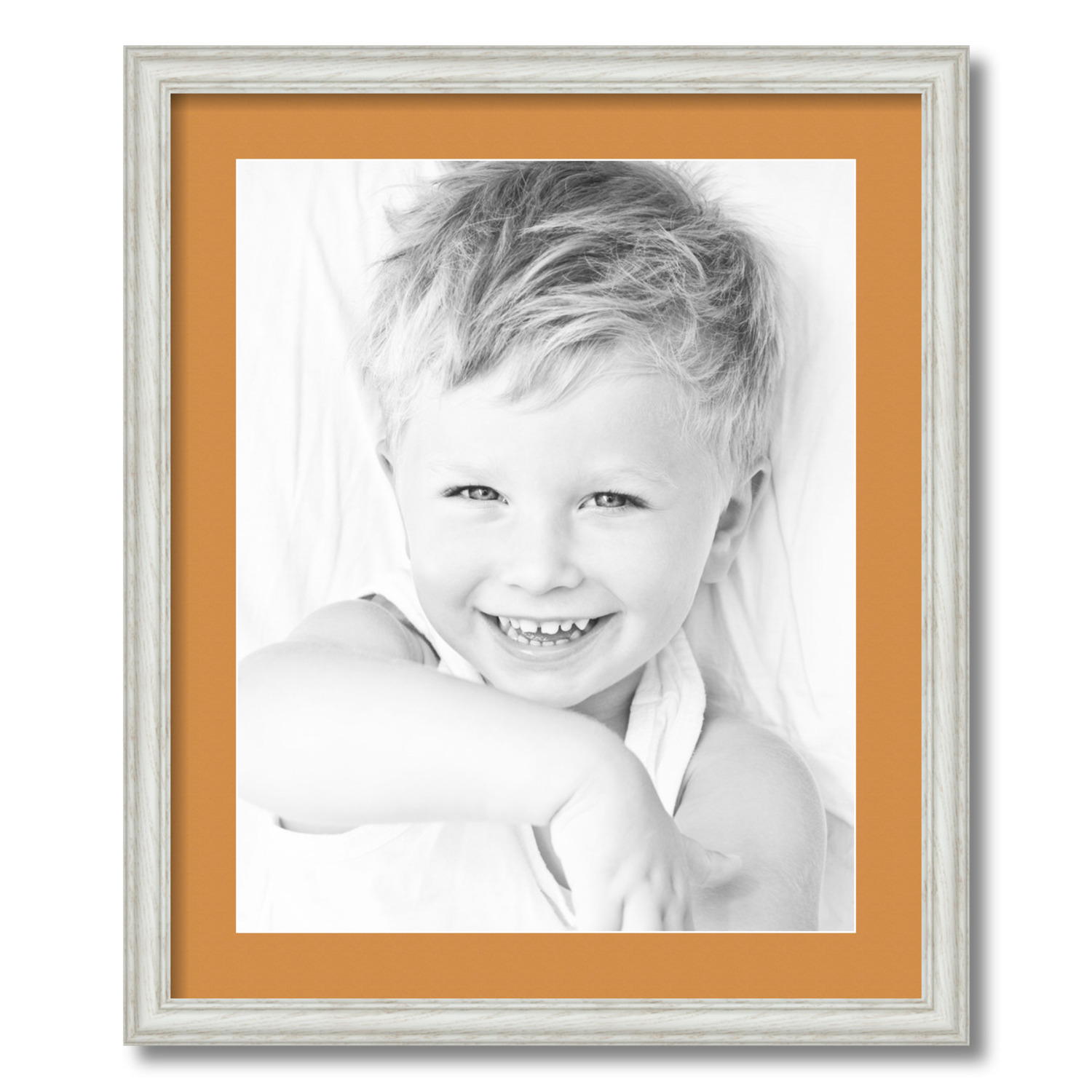 ArtToFrames Matted 20x24 White Picture Frame with 2" Mat, 16x20 Opening 4098