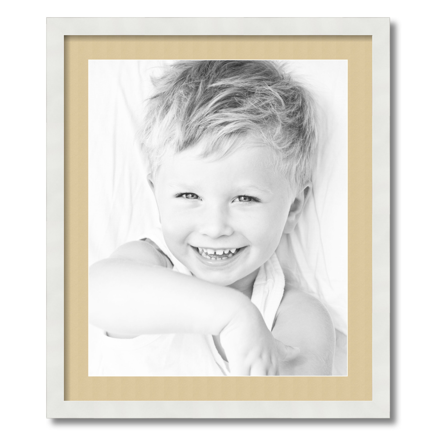 ArtToFrames Matted 22x26 White Picture Frame with 2" Mat, 18x22 Opening 3966