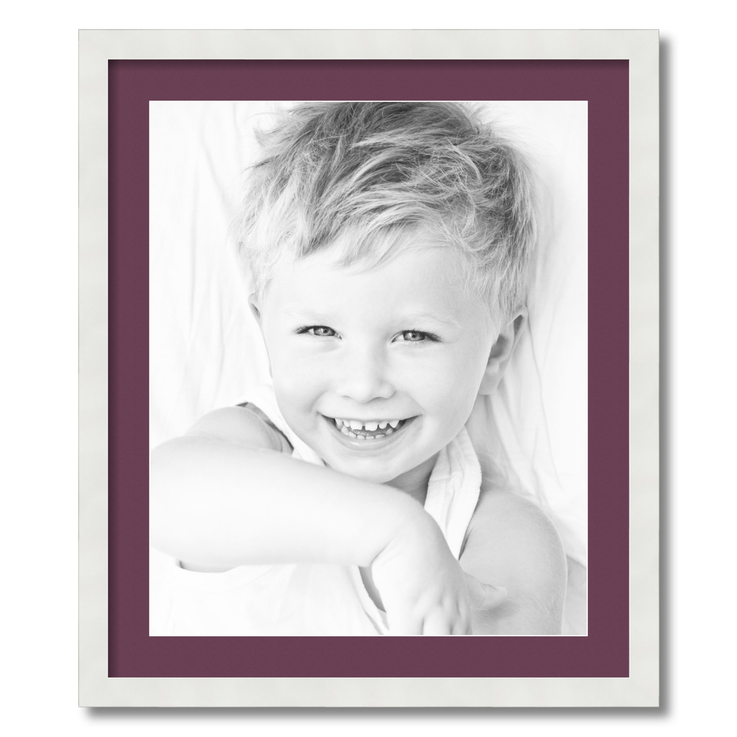 ArtToFrames Matted 22x26 White Picture Frame with 2" Mat, 18x22 Opening 3966