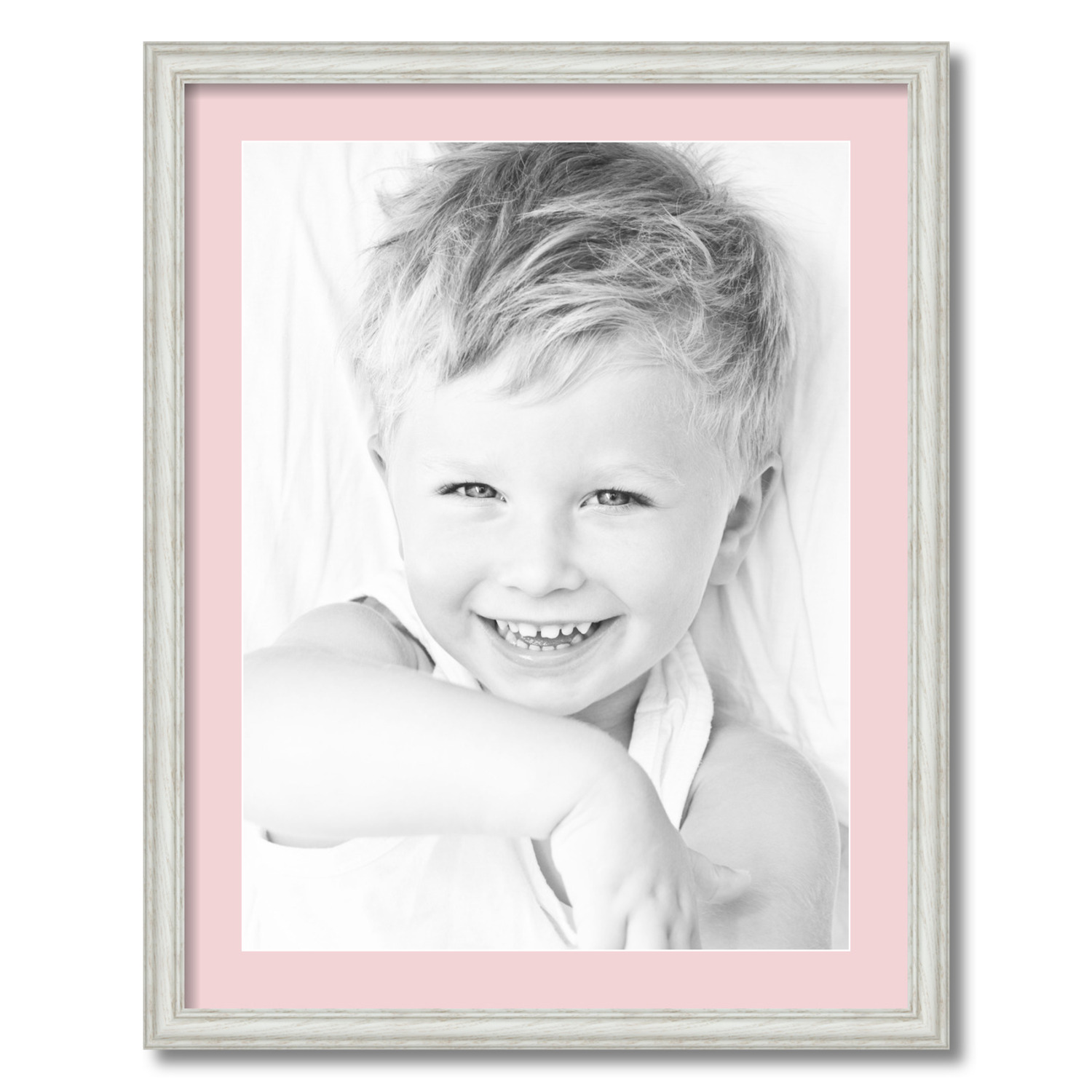 ArtToFrames Matted 22x28 White Picture Frame with 2" Mat, 18x24 Opening 4098