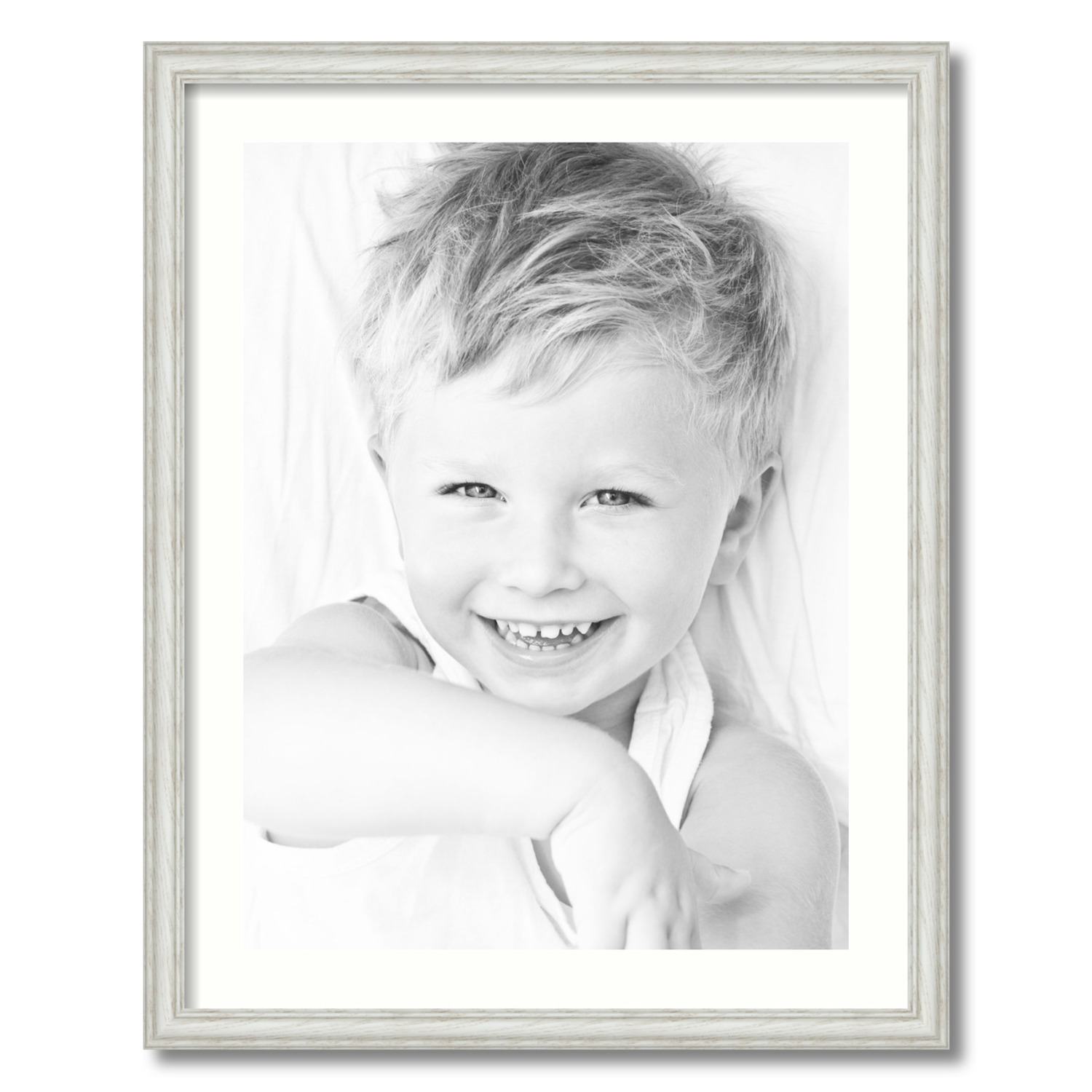 ArtToFrames Matted 22x28 White Picture Frame with 2" Mat, 18x24 Opening 4098