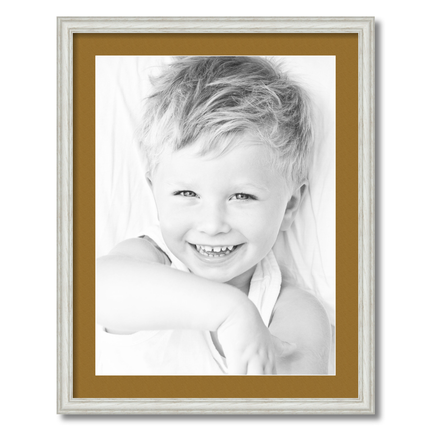 ArtToFrames Matted 22x28 White Picture Frame with 2" Mat, 18x24 Opening 4098