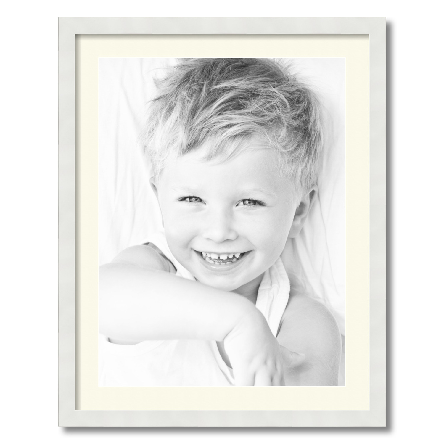 ArtToFrames Matted 22x28 White Picture Frame with 2" Mat, 18x24 Opening 3966