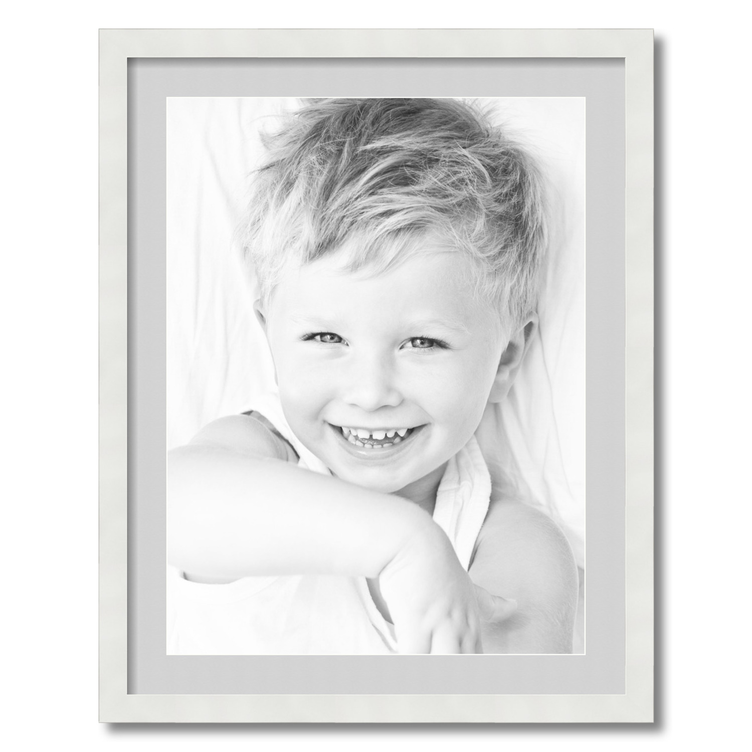 ArtToFrames Matted 22x28 White Picture Frame with 2" Mat, 18x24 Opening 3966