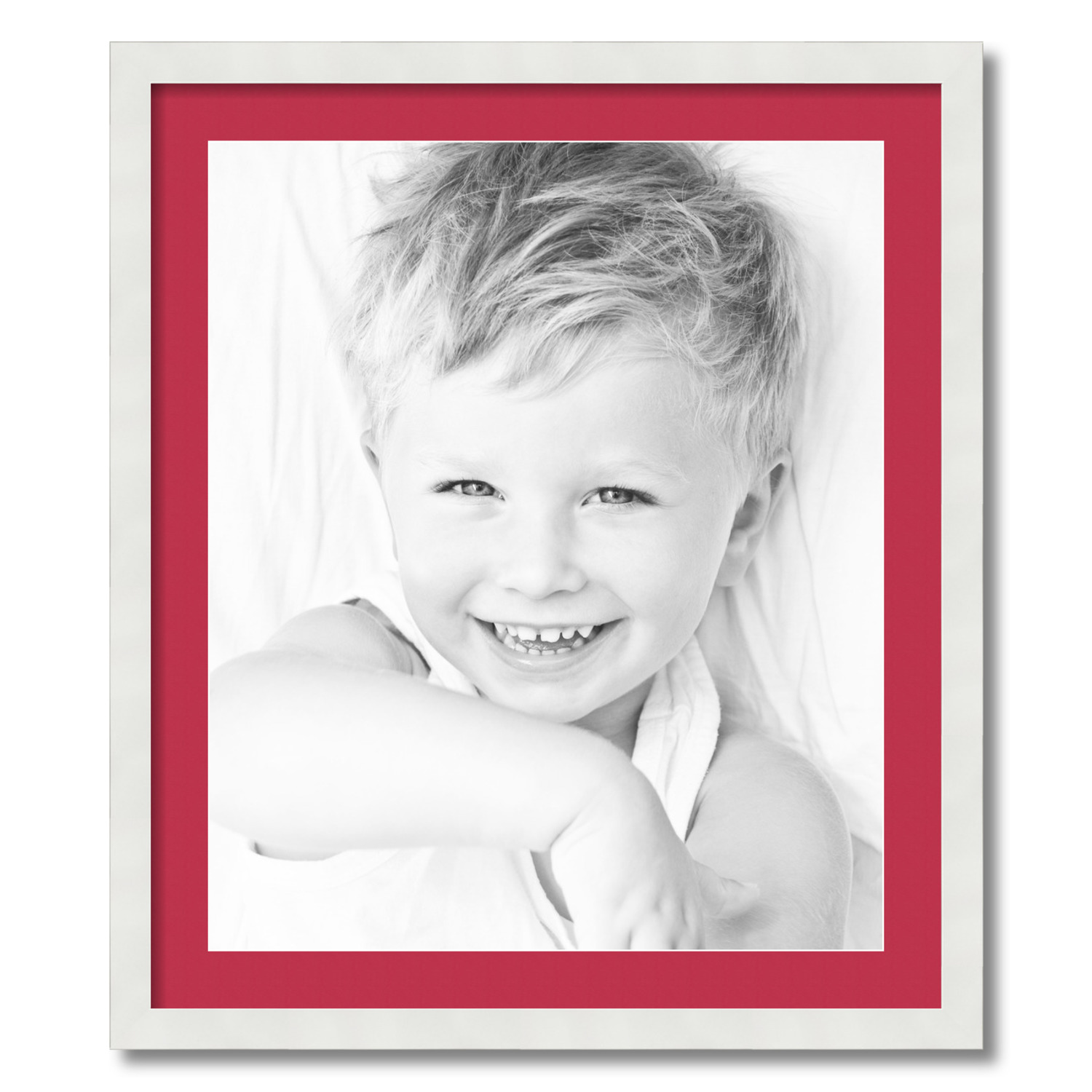 ArtToFrames Matted 24x28 White Picture Frame with 2" Mat, 20x24 Opening 3966