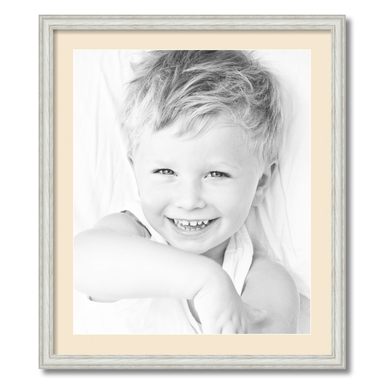 ArtToFrames Matted 24x28 White Picture Frame with 2" Mat, 20x24 Opening 4098