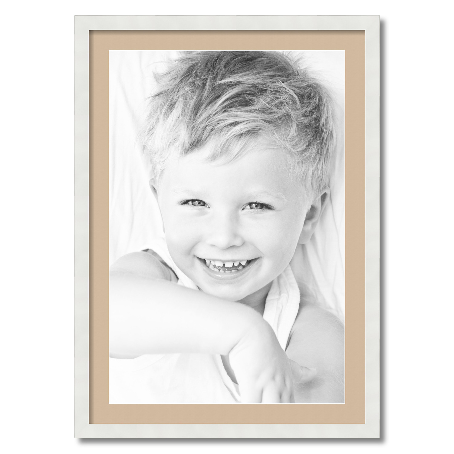 ArtToFrames Matted 24x34 White Picture Frame with 2" Mat, 20x30 Opening 3966