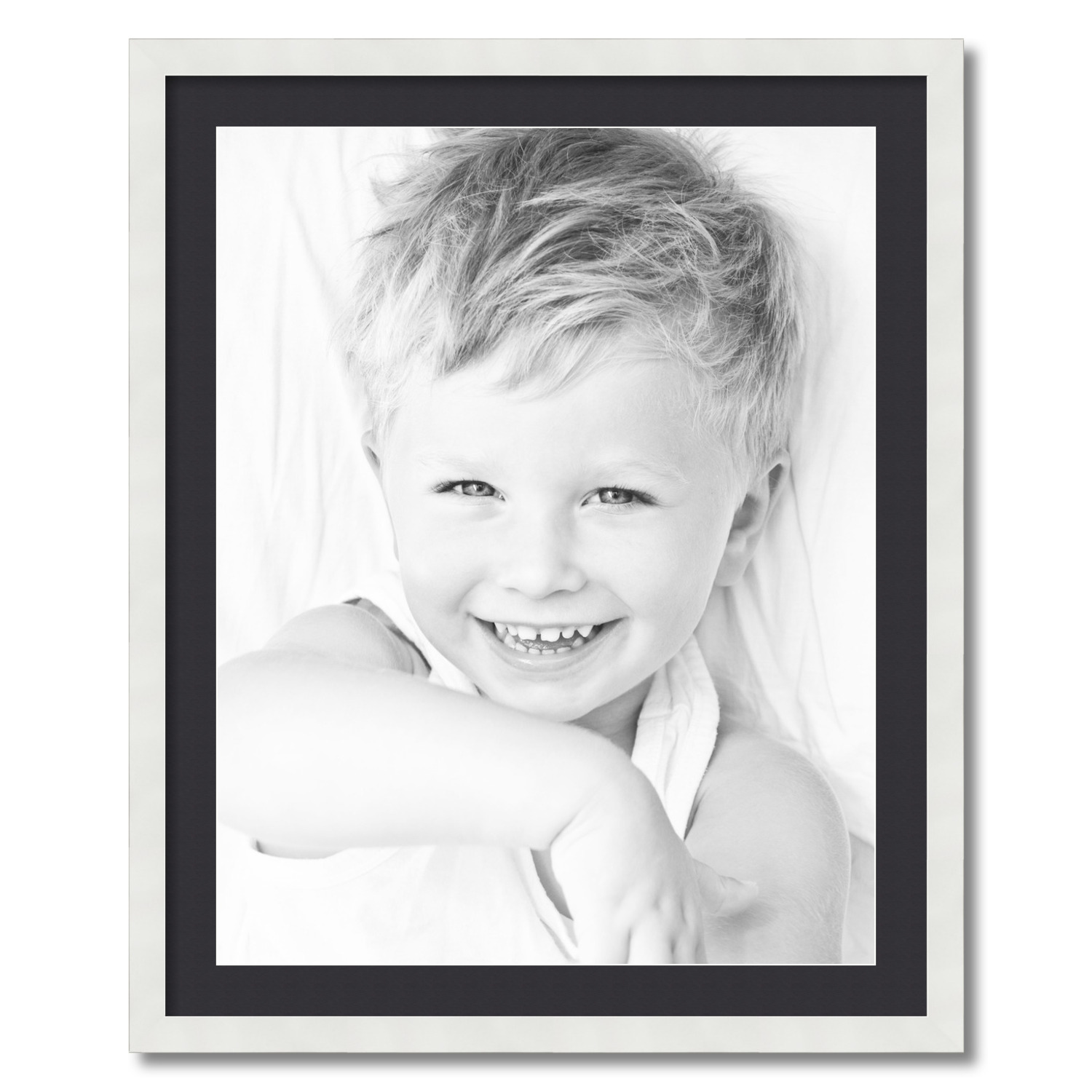 ArtToFrames Matted 26x32 White Picture Frame with 2" Mat, 22x28 Opening 3966