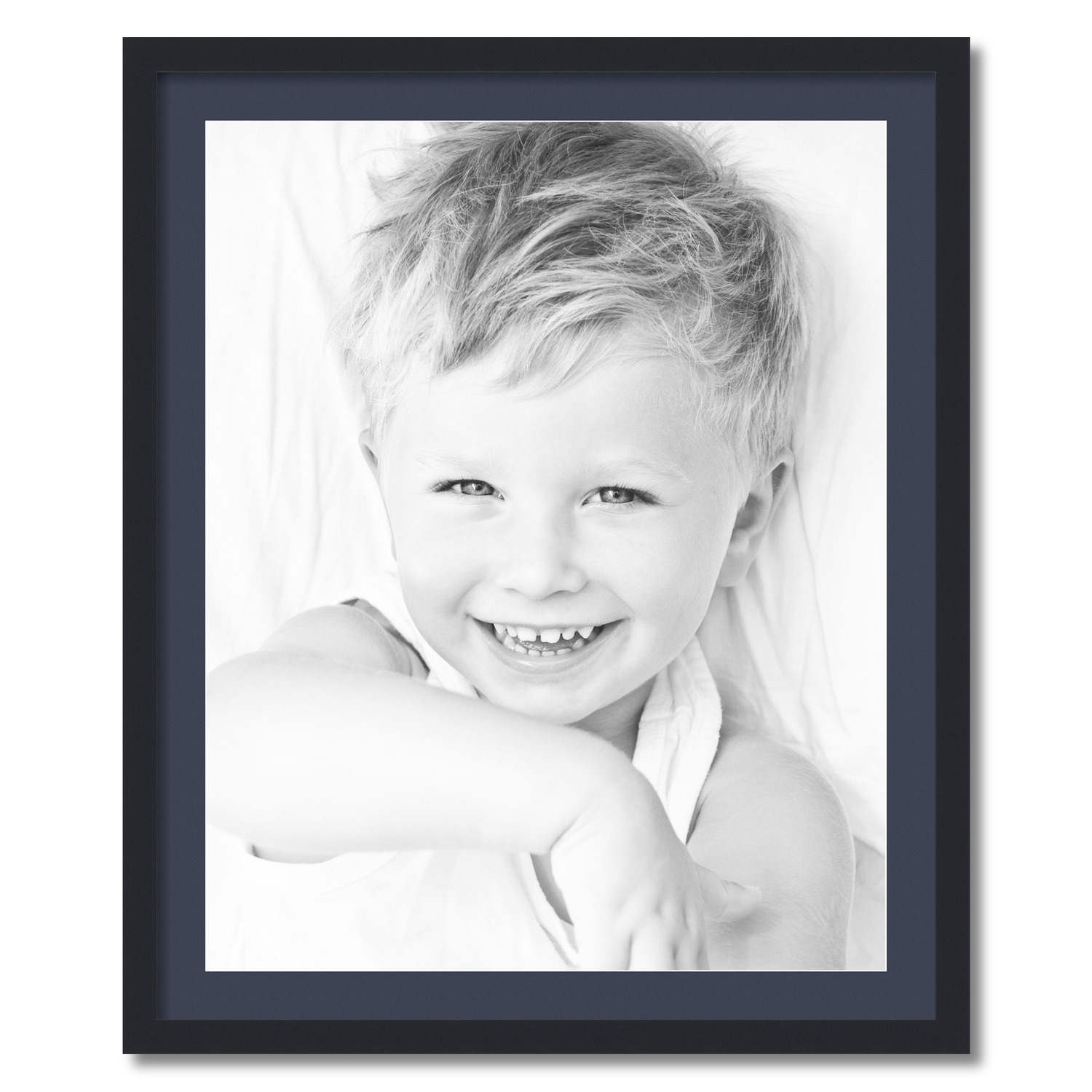 ArtToFrames Matted 28x34 Black Picture Frame with 2" Mat, 24x30 Opening 3926