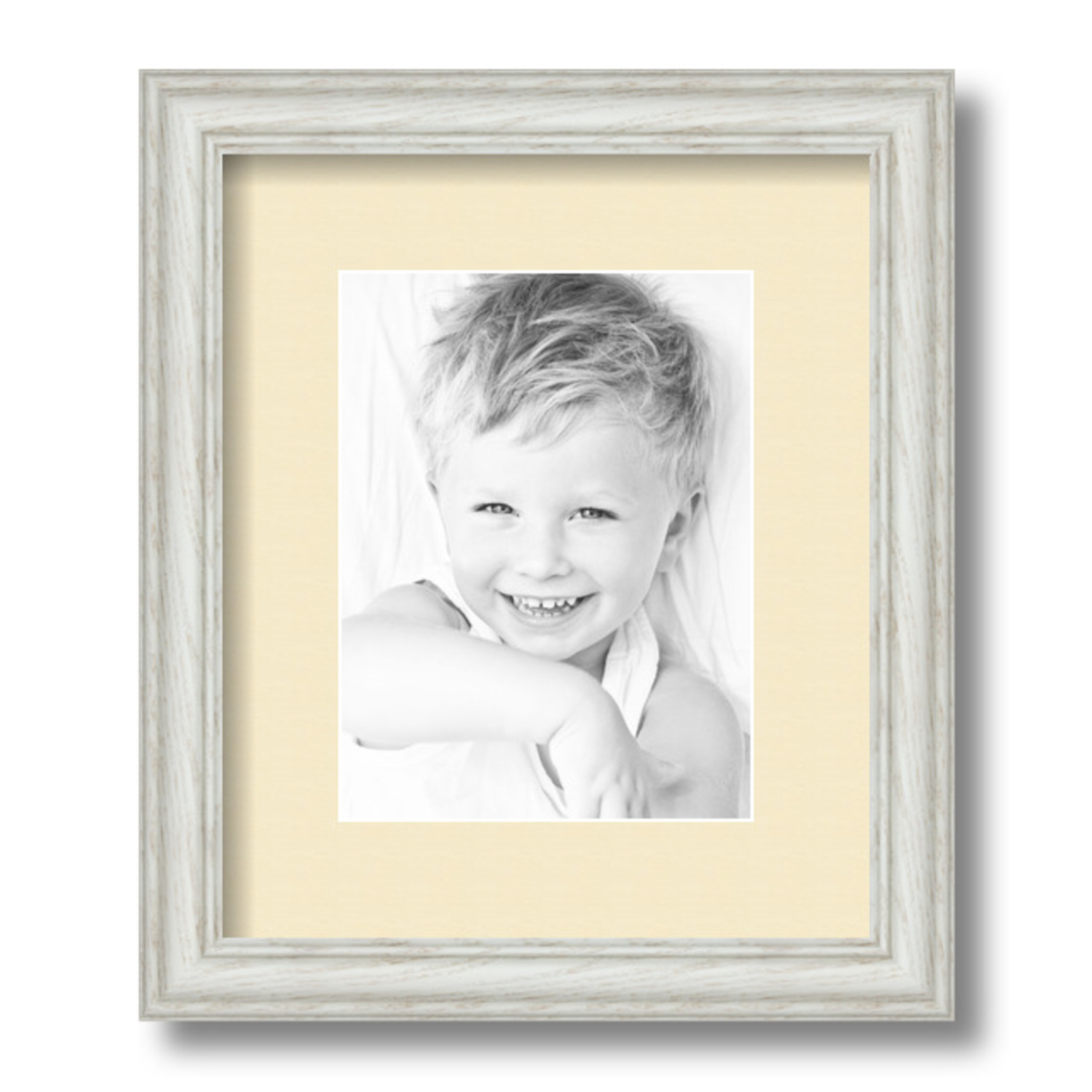 ArtToFrames Matted 10x12 White Picture Frame with 2" Mat, 6x8 Opening 4098