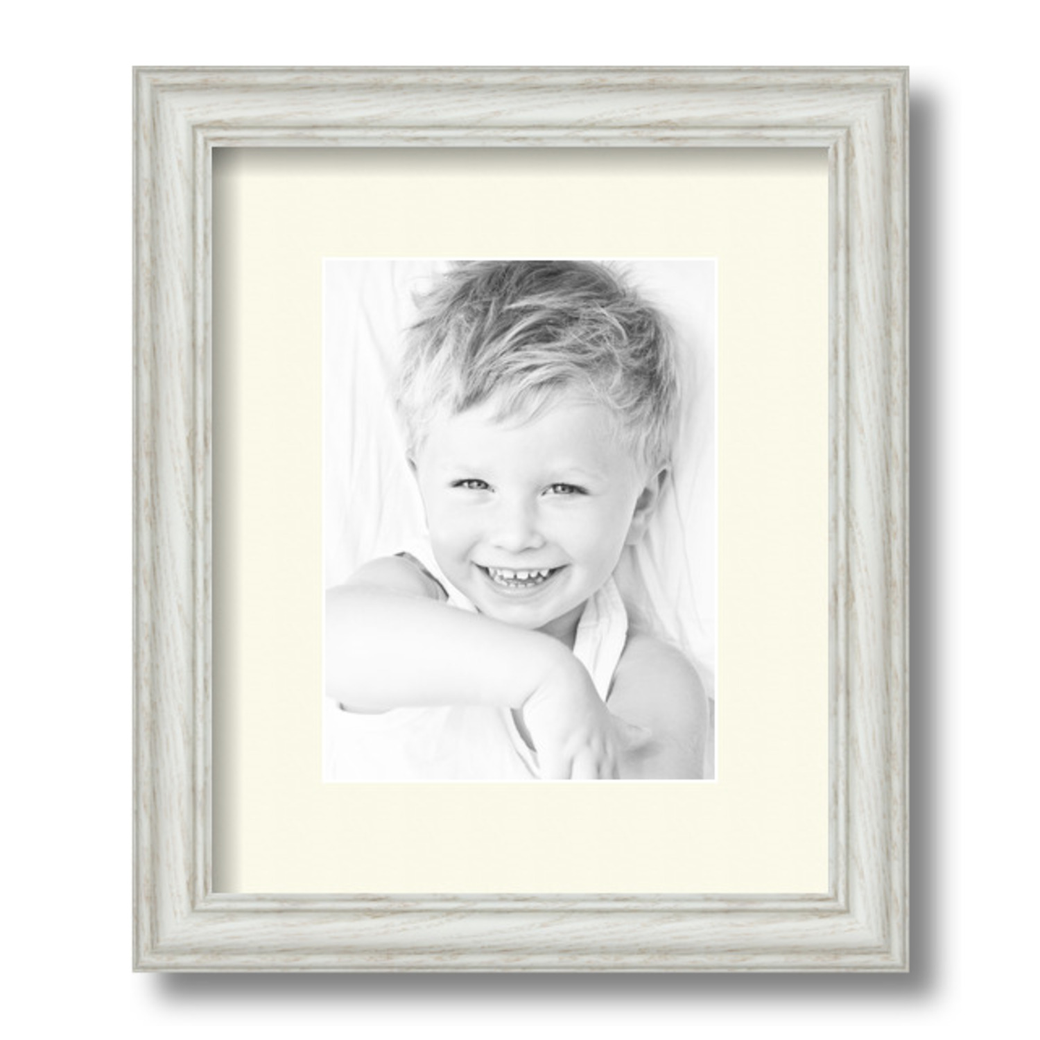 ArtToFrames Matted 10x12 White Picture Frame with 2" Mat, 6x8 Opening 4098