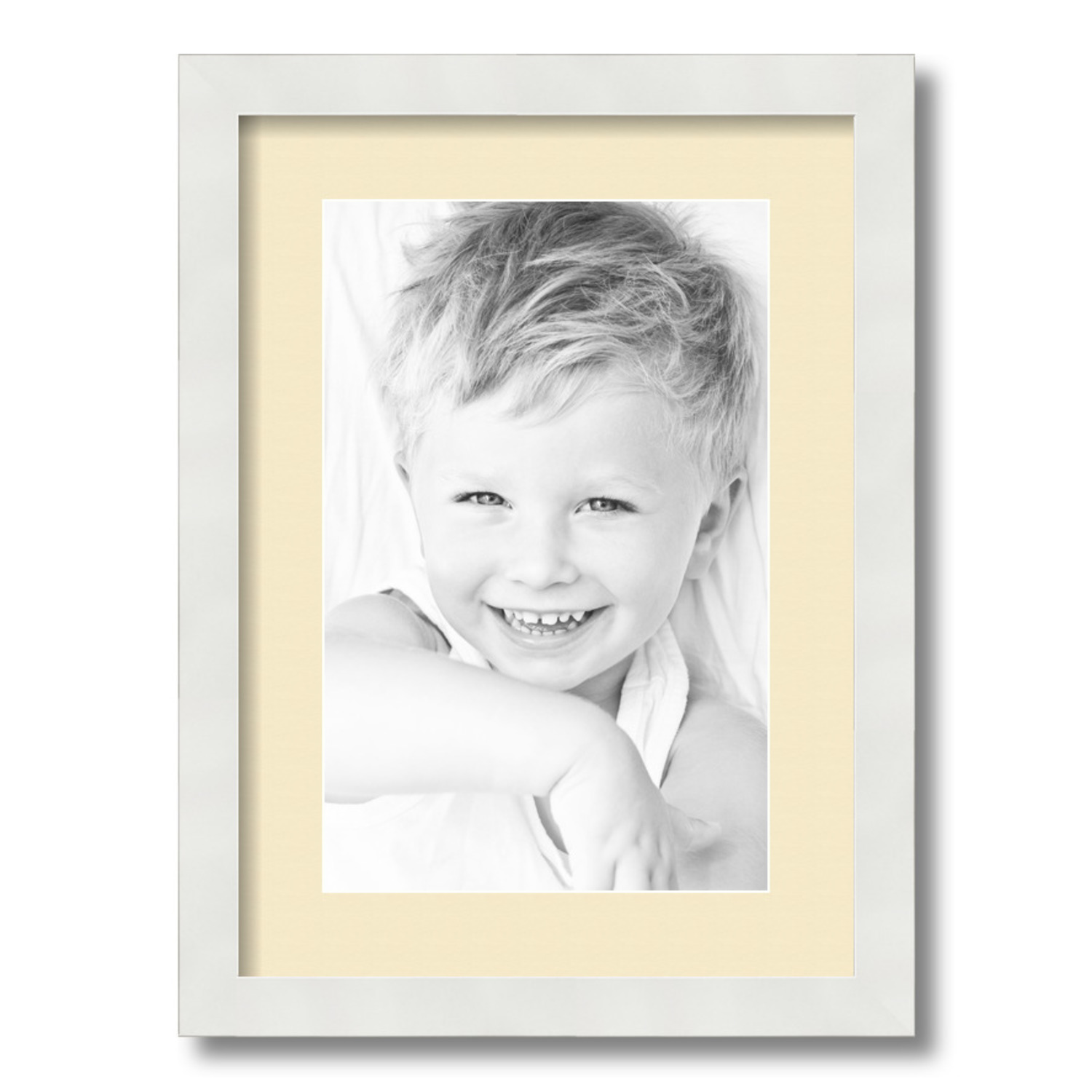 ArtToFrames Matted 12.5x18 White Picture Frame with 2" Mat, 8.5x14 Opening 3966