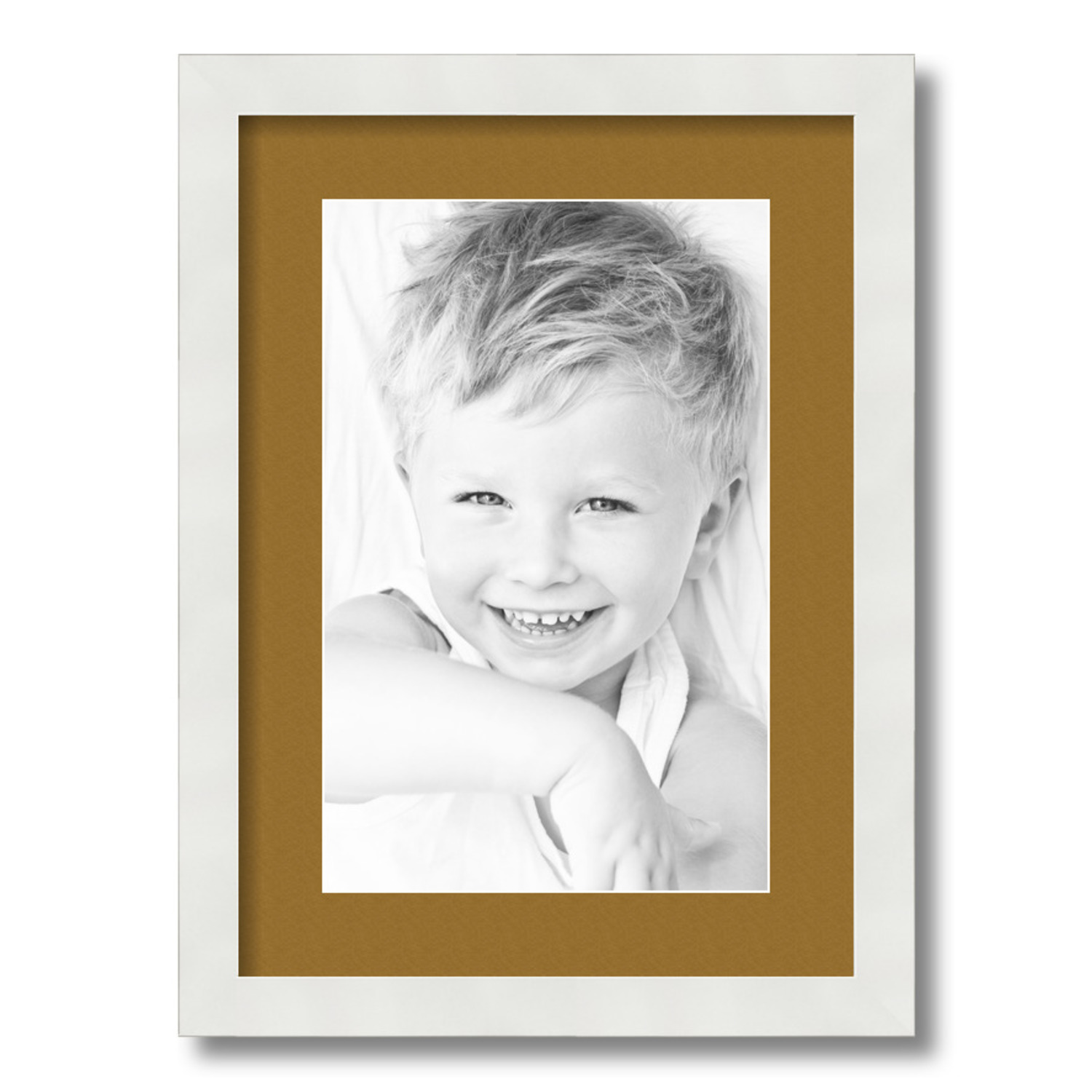 ArtToFrames Matted 12.5x18 White Picture Frame with 2" Mat, 8.5x14 Opening 3966