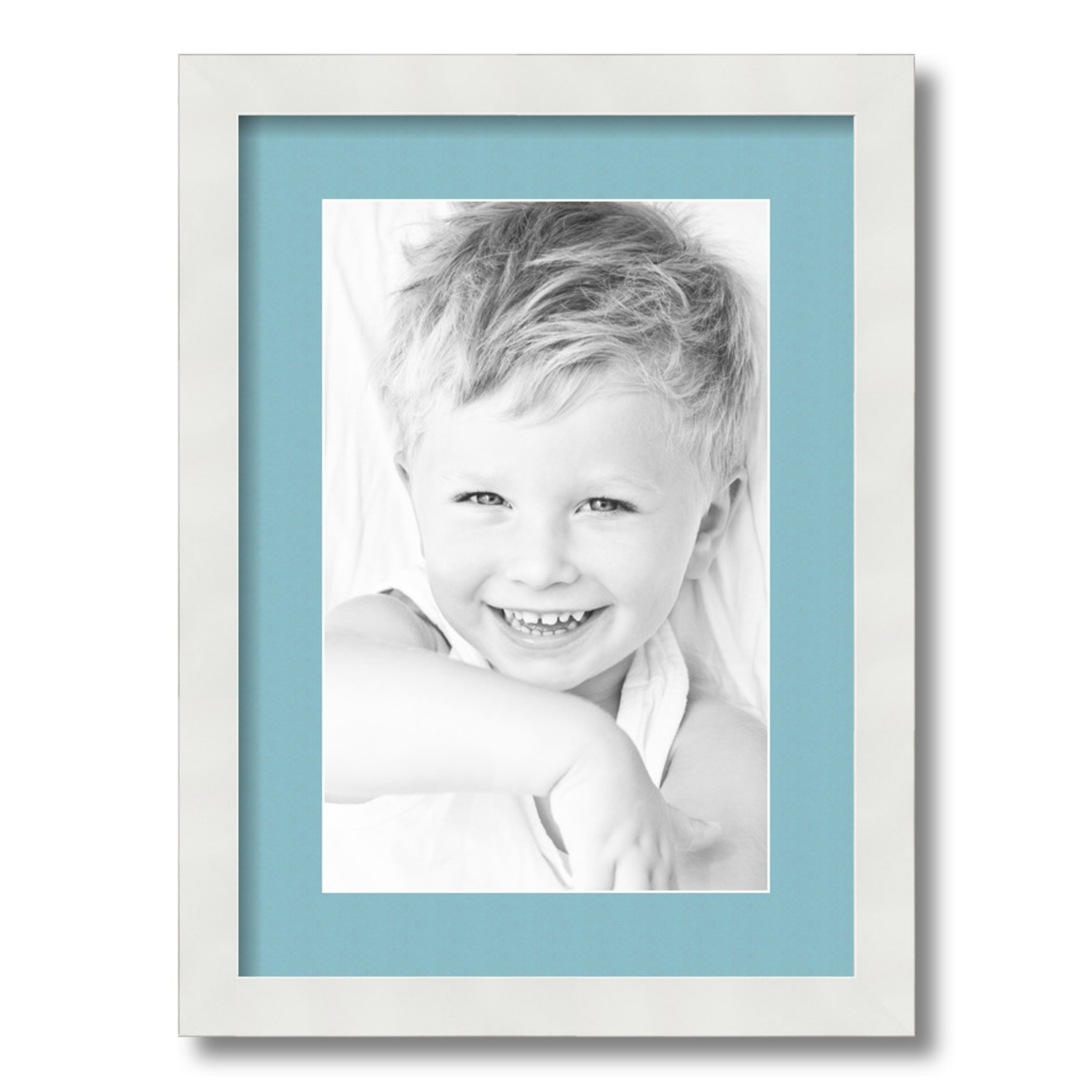 ArtToFrames Matted 12.5x18 White Picture Frame with 2" Mat, 8.5x14 Opening 3966