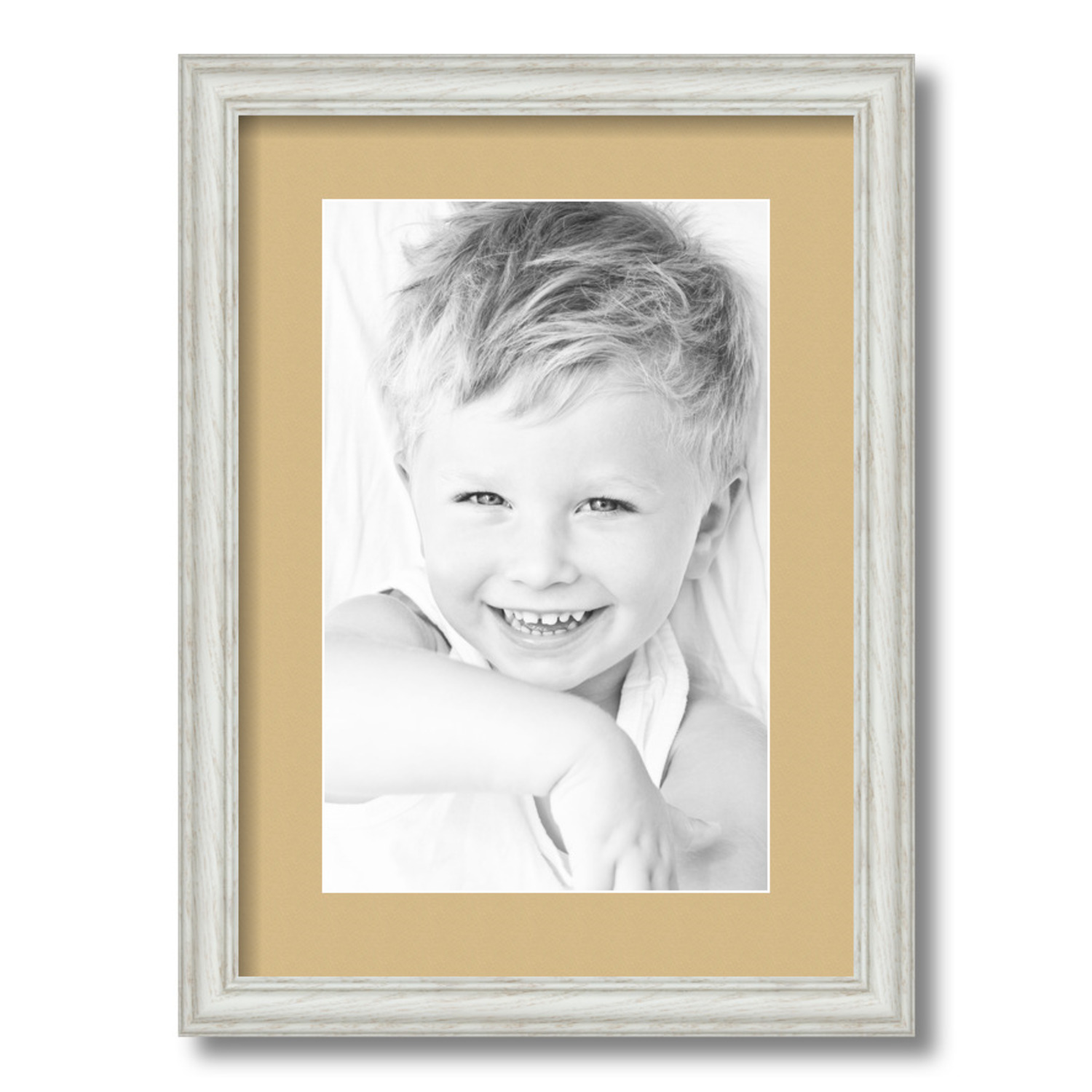 ArtToFrames Matted 12.5x18 White Picture Frame with 2" Mat, 8.5x14 Opening 4098