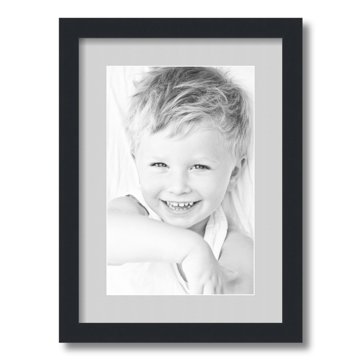 ArtToFrames Matted 12.5x18 Black Picture Frame with 2" Mat, 8.5x14 Opening 3926