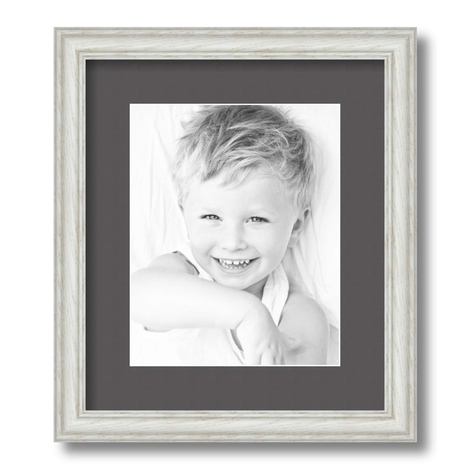 ArtToFrames Matted 12x14 White Picture Frame with 2" Mat, 8x10 Opening 4098