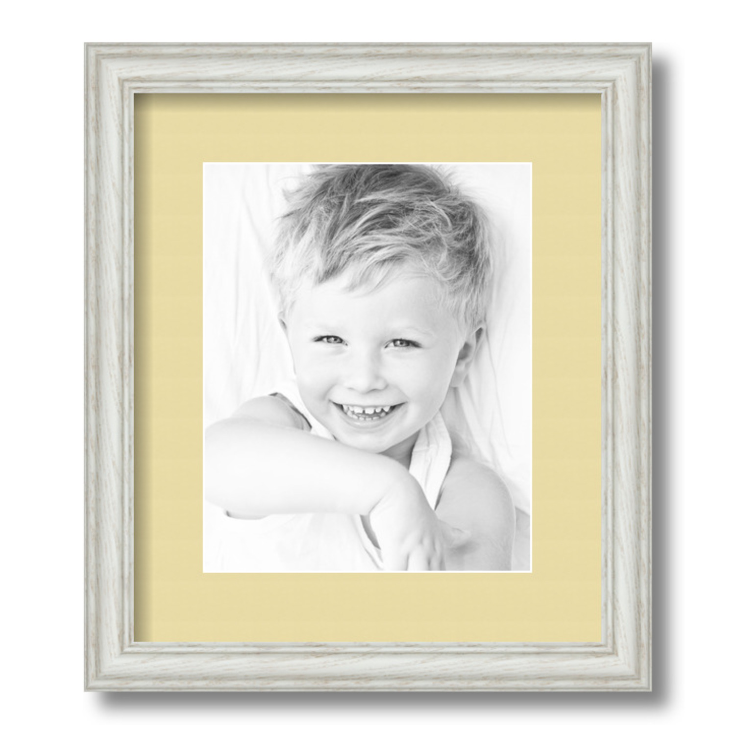 ArtToFrames Matted 12x14 White Picture Frame with 2" Mat, 8x10 Opening 4098