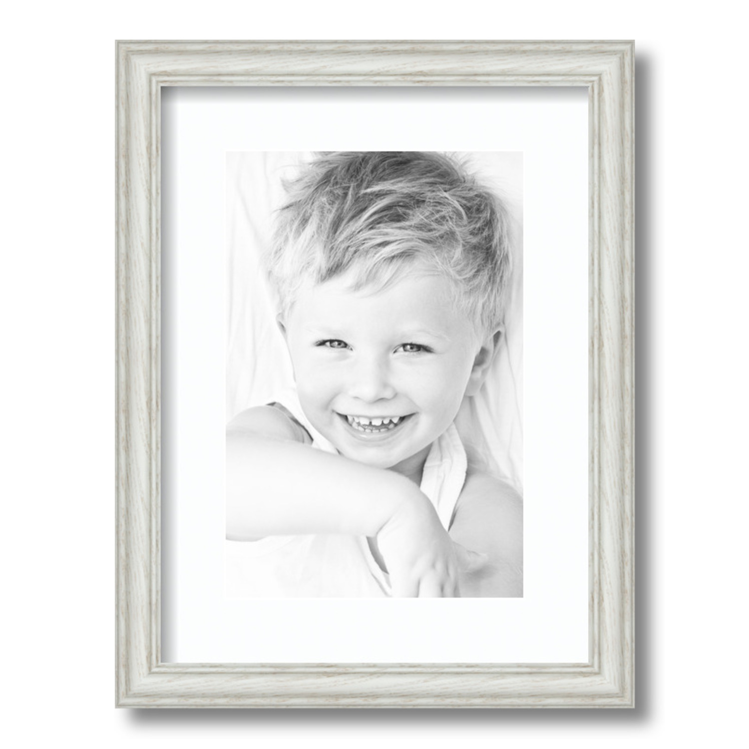 ArtToFrames Matted 12x16 White Picture Frame with 2" Mat, 8x12 Opening 4098