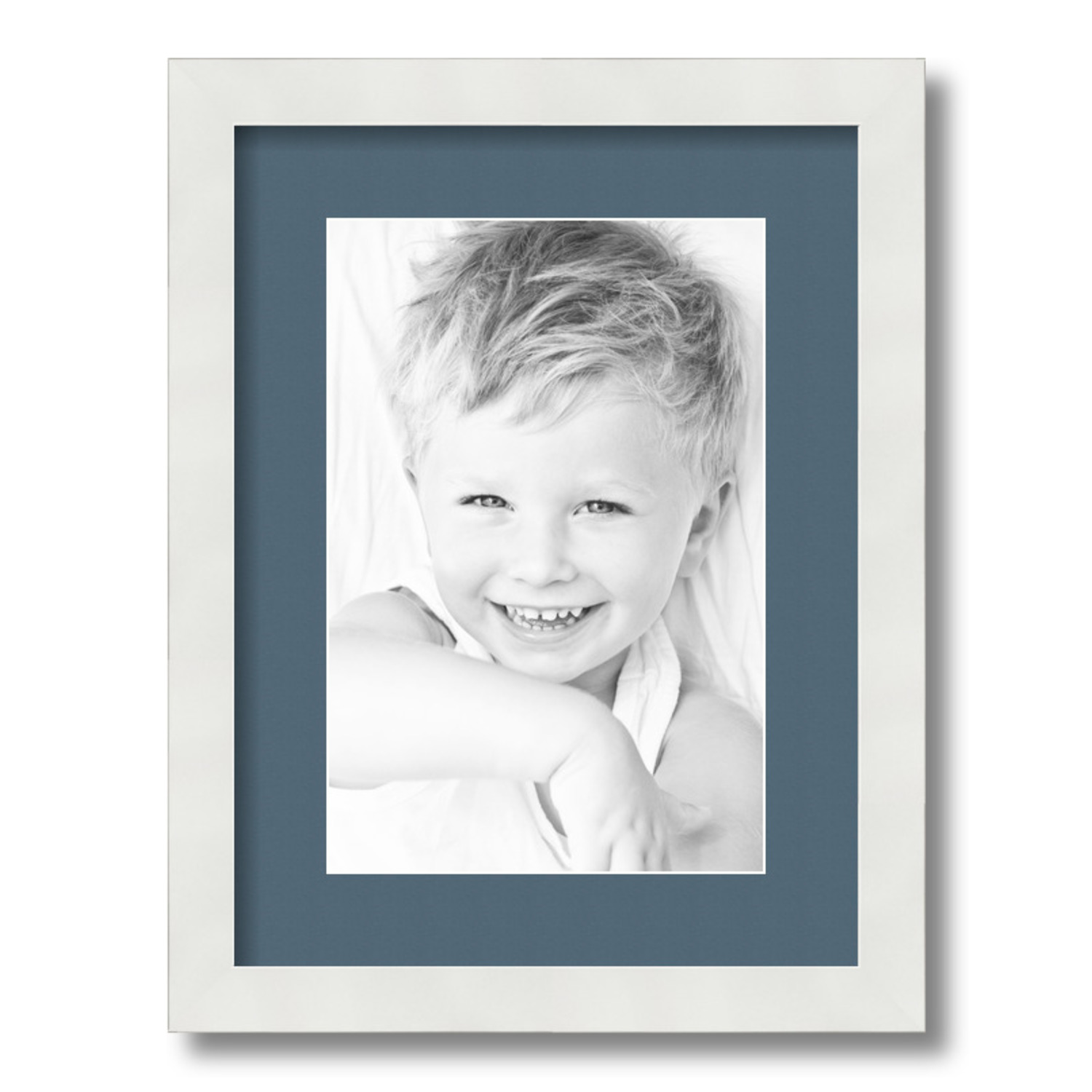 ArtToFrames Matted 12x16 White Picture Frame with 2" Mat, 8x12 Opening 3966