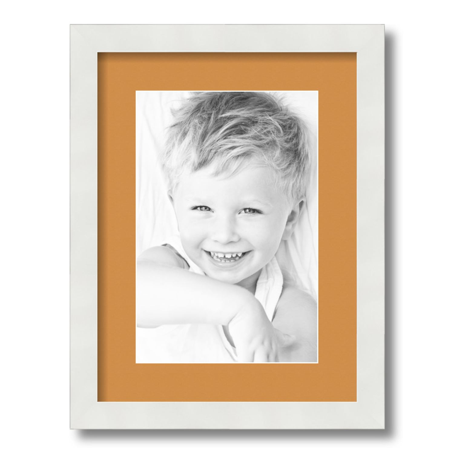 ArtToFrames Matted 12x16 White Picture Frame with 2" Mat, 8x12 Opening 3966