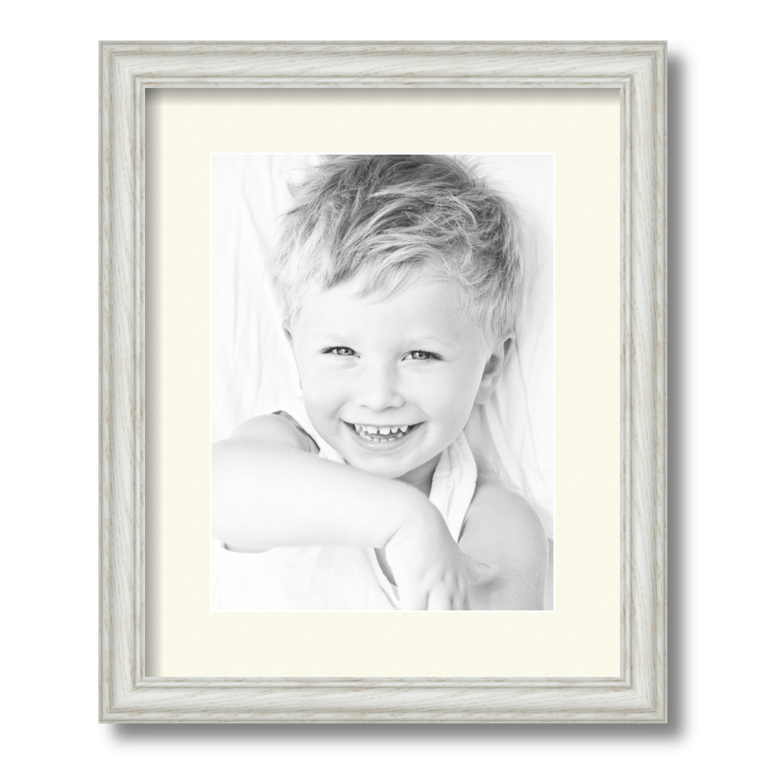 ArtToFrames Matted 13x16 White Picture Frame with 2" Mat, 9x12 Opening 4098