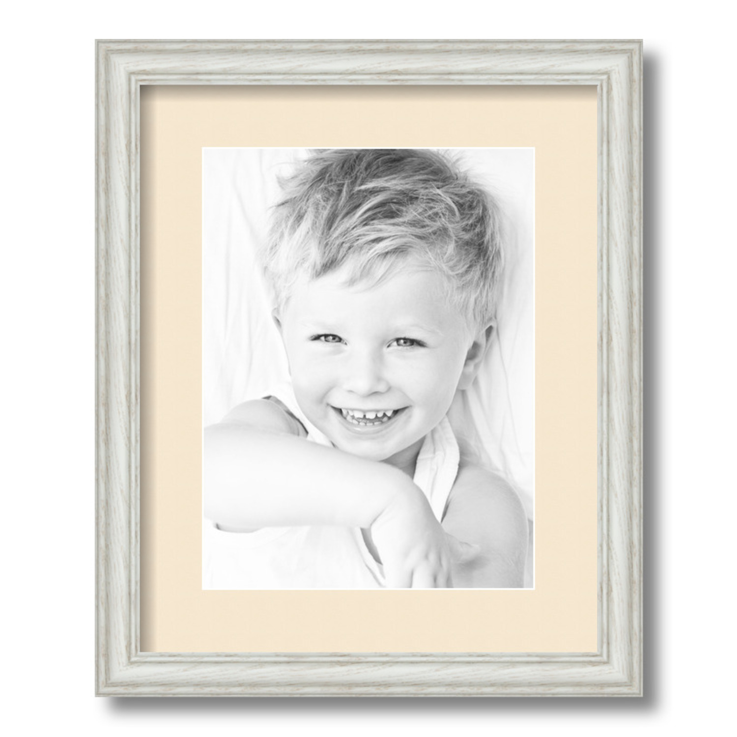 ArtToFrames Matted 13x16 White Picture Frame with 2" Mat, 9x12 Opening 4098