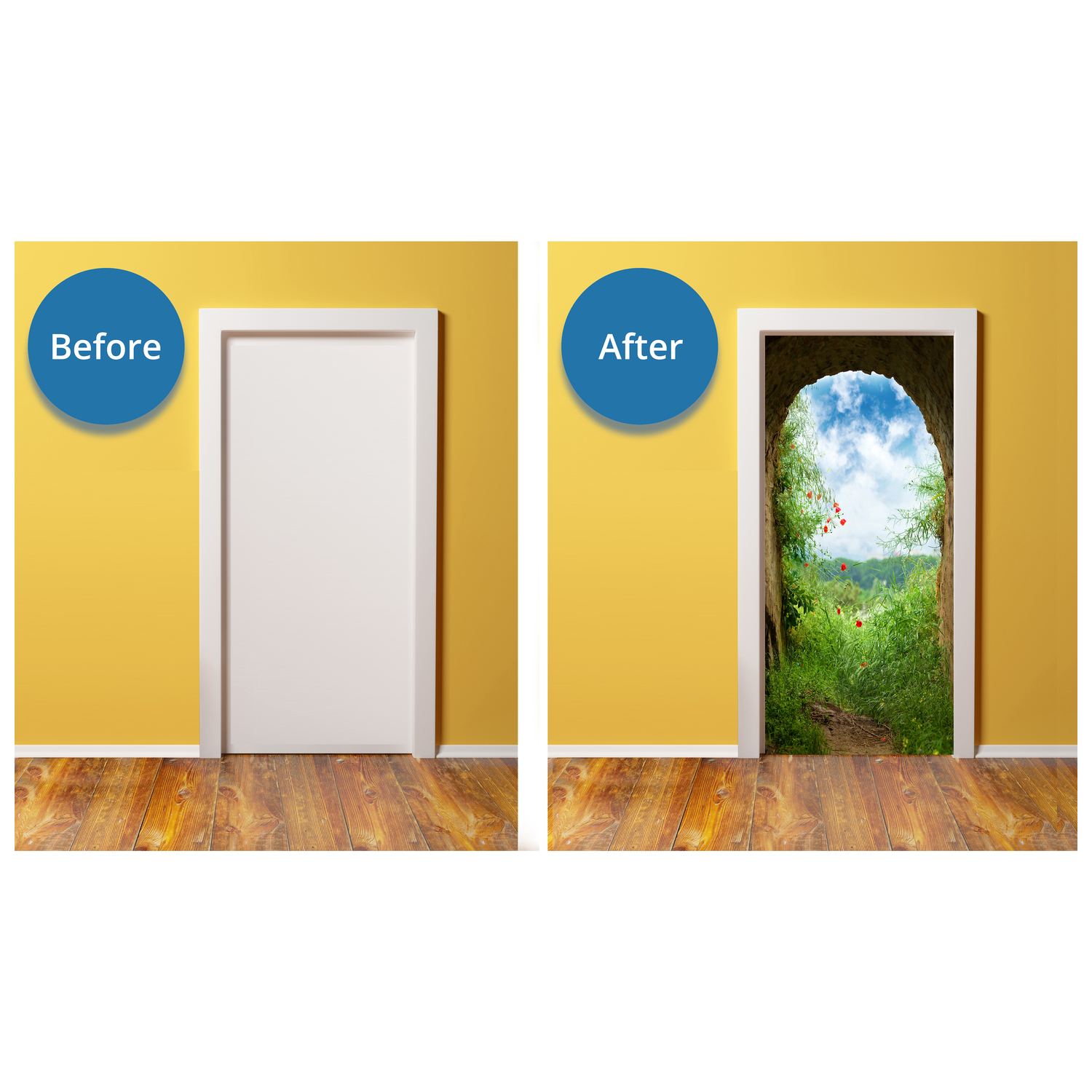 DoorPix 746 3D Door Sticker Decal Mural - Matte Bubble Free - Picture 10 of 90